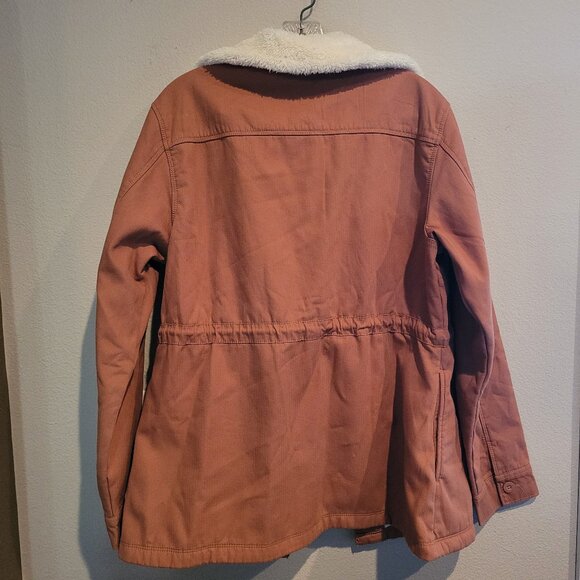 Hang Ten Soft Coral Drawstring Jacket, Fleece, Women's Size M - Picture 3 of 5